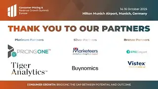 Consumer Pricing & Revenue Growth Summit Europe 2025 | 14 - 16 October 2025, Munich, Germany