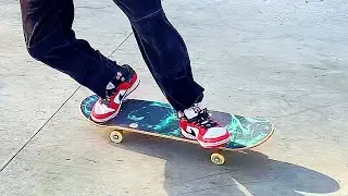 POP SHOVE IT to CROOKED GRIND to MANUAL to NOSESLIDE to BS TAILSLIDE to SHOVE IT....