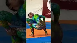 Shiv tandav yoga performance #shorts #viral #yoga #games #sports #india #event #national #yogalife