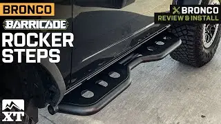 2021-2023 Bronco Barricade HD Rocker Steps; Textured Black Review & Install