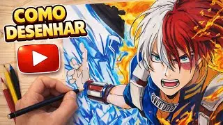 O Shoto mais INSANO que já desenhei 🔥❄️ - My Hero Academia
