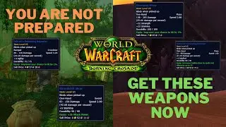 Prepare for Classic TBC with awesome lvl 60 weapons from quest.