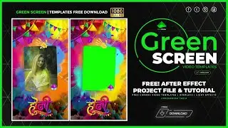 #Happy Holi 2022 | Free Green Screen Video Templates with AE Project Files || GREENPRISM