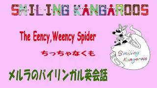 The Eency,Weency Spider 英語の手遊び歌　ちいさいクモが雨どいを登っていくようす親指と人差し指を使いながら楽しく歌っています。