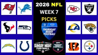 2025 NFL WEEK 7 GAME PICKS - FULL WEEK PREDICTIONS