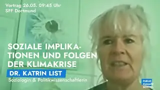 Dr. Katrin List &ndash; Soziale Implikationen und Folgen der Klimakrise &ndash; Interview #PCS20