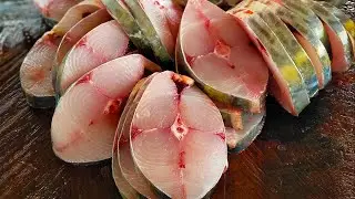 Perfect Seer Fish Slicing | Fastest King Fish Slicing