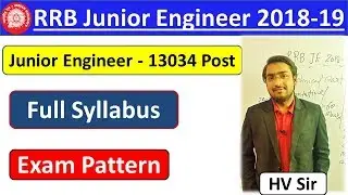 RRB Junior Engineer 2018-19 Exam Pattern & Full Syllabus | SpeedUp Education