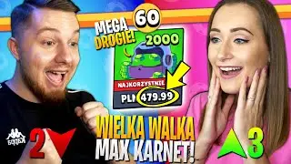 Wielka WALKA o MAX POZIOM karnetu w Brawl Stars ... (wydałem 500ZŁ!)