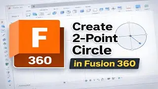 How To Create 2-Point Circle in Fusion 360 (2026)