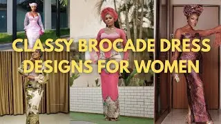 Classy Brocade Dress Designs for Women/Brocade gown styles#brocade #brocadecrepe #gownstyle #fashion