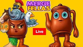 English Merge Fellas Live Streaming.Gameplay:41 Italian Brainrot. Emma Games #short #mergefellas