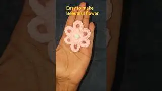 crochet flower for beginners #crochet #diy #knittig #shorts