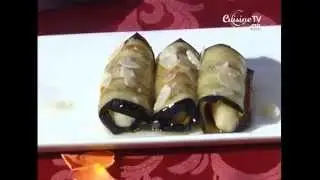 Cigare d'aubergine au miel, recette du Chef Moha