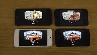 GTA San Andreas iPhone 5S vs. iPhone 5 vs. iPhone 4S vs. iPhone 4 - Gaming Performance Review