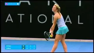 Roberta Vinci vs Annika Beck: Match Highlights (2R) - Hobart International 2015