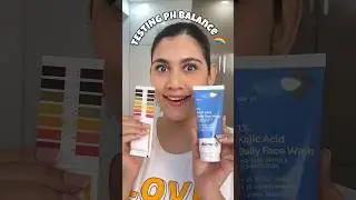 Testing PH BALANCE🌈✨ #ashortaday #phbalance #cleanser #yt #ytshortsindia