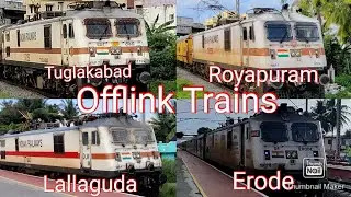 Offlink Trains| 4 in 1 WAP 7 compilation | Indian Railways|Chennai