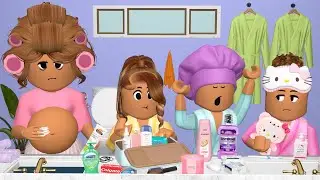CHAOTIC MORNING ROUTINE IN SOUTH KOREA! *KPOP DANCE REHEARSAL* | BLOXBURG FAMILY ROLEPLAY