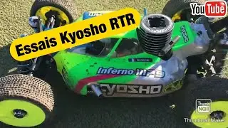 KYOSHO INFERNO MP9 TKi 4 RTR - ESSAIS CIRCUIT TT - MOTEUR NITRO  KYOSHO KE21