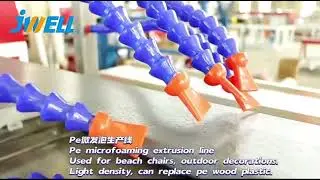 PE microfoaming production line