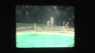 People enjoying Deep Eddy Pool | 1960s