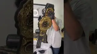 Unboxing the WWE World Heavyweight Title Belt #WWE #shorts