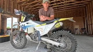 Crap-Pipe, hand crafted tool storage for dirt bikes. KTM, Husqvarna, GasGas, Crap-Pipe review.