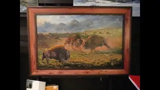 Making a Frame for the Epic Buffalo Painting