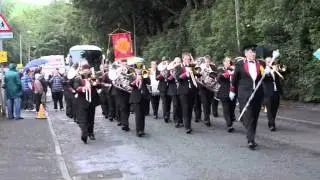 Harrogate Band Marching at Grotton, Whit Friday 2011