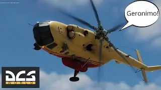 DCS World - Mi-8  helicopter - How to descend 200 meters as quickly as possible.  Aerobatics.  # 832