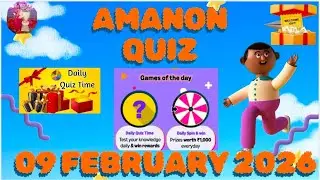 Amazon KBC win@9 Amazon quiz Answer today | 09 February 2025 | Amazon KBC quiz answer today 