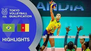 BRAZIL vs. CAMEROON - Highlights Women | Volleyball Olympic Qualification 2019