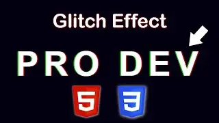Make an Animated Glitch Effect Text only with HTML and CSS | CSS Tips and Tricks