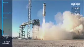 Blastoff! Blue Origin&rsquo;s New Shepard Rocket Launches NASA Mission