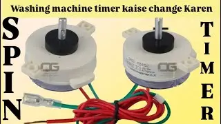 Washing machin ka spin timer kaise change Karen 🪛#electrical #samsung #foryou #trending 