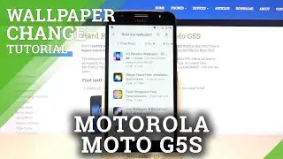 How to Customize Wallpaper in Motorola Moto G5s with Magic Fluids Free App?