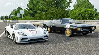 Koenigsegg Agera R vs F&F Plymouth GTX (2000 hp) | Forza Motorsport 7