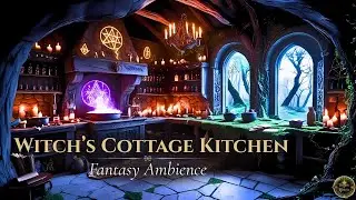 The Emberwitch Kitchen 🕯️✨ Witch&rsquo;s Cottage Ambience, Cozy Fireplace, Potions & Halloween Magic