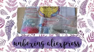 Unboxing Aliexpress #broderie perlee.