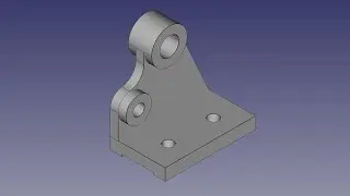 Create BEARING SUPPORT model using FreeCAD software. ● Assignment No.: FCAD/2/AO4 ● MAKAUT syllabus