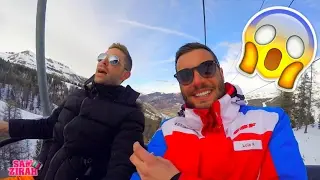 Panique sur le t&eacute;l&eacute;si&egrave;ge au ski avec Lo&iuml;c Fiorelli!😱