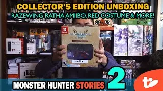 Monster Hunter Stories 2 Collector’s Edition Unboxing! Razewing Rathalos Amiibo, Red’s Layered Armor