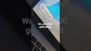 we got 1000 giftbucks!!