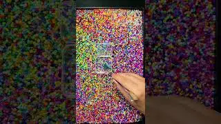 It's day 2 of sorting 60000 beads. It ain't much but it's honest work. #day2 #oddlysatisfying #asmr