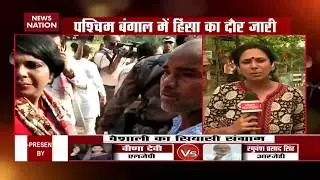 BJP's Bharati Ghosh heckled as BJP, TMC workers clash at polling booth