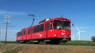 A ride on San Diego Trolley 1018 at Western Railway Museum