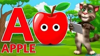 Phonics Song 2 with TWO Words in 3D - A For Apple🍎🍏- ABC Alphabet Songs with Sounds for Children's