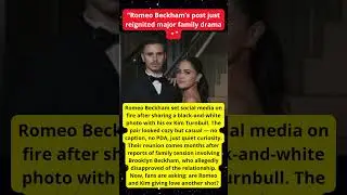 Romeo Beckham Reunites with His Ex 😱