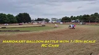 #bashfest BALLOON BATTLE May 2025 - MARIO KART with 1/5th scale RC Cars (HD 1080p upload) #hobby #rc